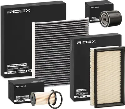 Produktbild von RIDEX Filterset Inspektionspaket Filtersatz für FORD Focus II Schrägheck (DA, HCP, DP) Focus II Kombi (DA, FFS, DS) Focus C-Max (DM2)