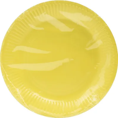 Zdjęcie produktu dla PRONAPPE 79219I, Płyta, Okrągły, Karton, Żółty, Monochromatyczny, 20 szt.