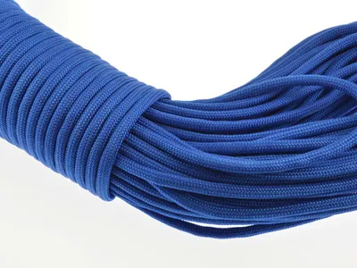 Produktbild von Vintageparts Paracord Nylon geflochten königsblau 4mm 2m