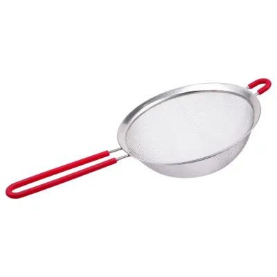 Obrázek produktu pro Kuchyňské síto s rukojetí, O 20 cm, červená barva