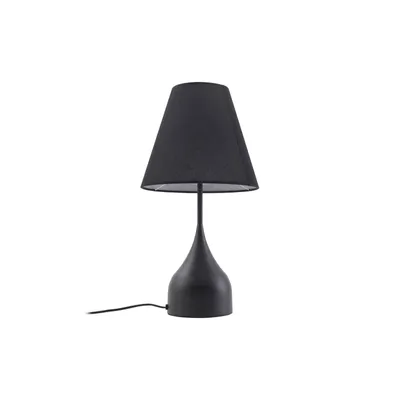 Produktbild von Lucande Tischleuchte Luoti, schwarz, Textil, 57 cm hoch