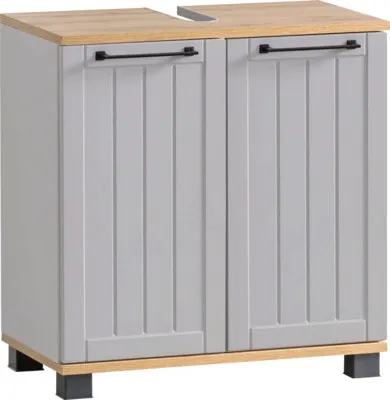 Obrázok produktu pre Kúpeľňová skrinka pod umývadlo Möbelpartner Jelda platina 59,8 x 62,4 x 32,6 cm