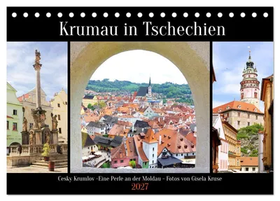 Produktbild von Krumau in Tschechien (Tischkalender 2027 DIN A5 quer), CALVENDO Monatskalender