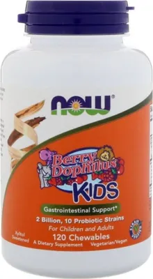 Productafbeelding van NOW Foods Berrydophilus Kids120 BI3786-tablets