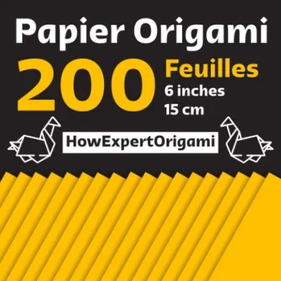 Immagine prodotto di Carta per origami - 200 fogli, 15x15 cm, colore giallo