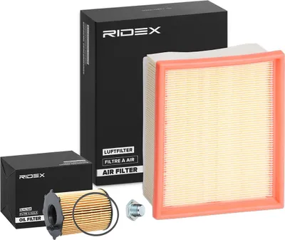 Produktbild von RIDEX Filterset Inspektionspaket Filtersatz passend für PEUGEOT 206 Schrägheck (2A/C) 206 SW (2E/K) für CITROËN XSARA (N1)