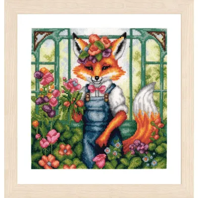 Obrázek produktu pro Vyšívací sada Lanarte „Fantasy: Liška Florian“, schéma, 20 x 20 cm