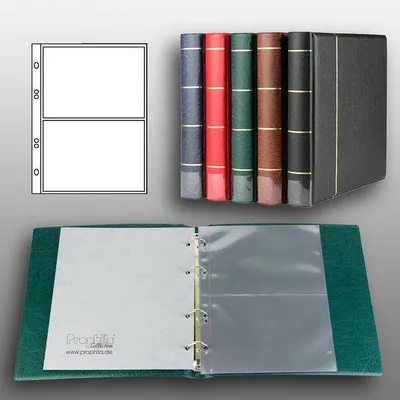 Produktbild von Prophila Collection Postkarten-Album (grün) mit 20 Hüllen für 40 Postkarten