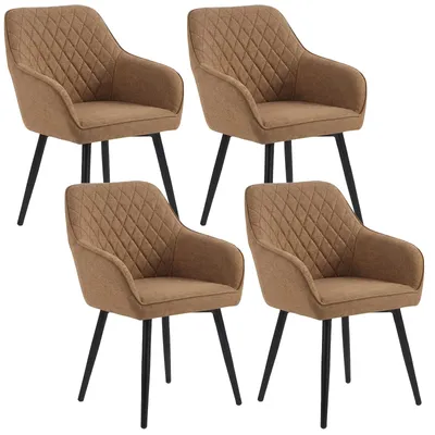 Image de HOMAVO Chaises de salle à manger (lot de 4) | Chaise de salle à manger, chaise de bureau, tabouret, chaise de bureau