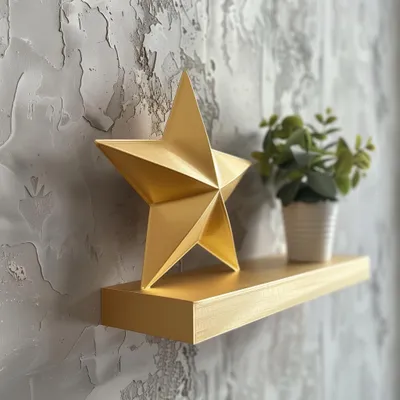 Stern-Wandregal – Decords Wandregal, Produktansicht 1