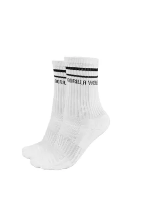 Produktbild von Gorilla Wear Crew Socks 2er Pack white EU 43-46