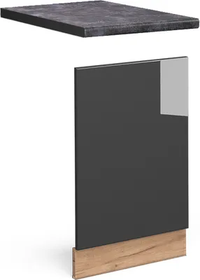 Produktbild von Frontblende Vicco Fame-Line Anthrazit Hochglanz 45 cm , AP Anthrazit, Model 45847