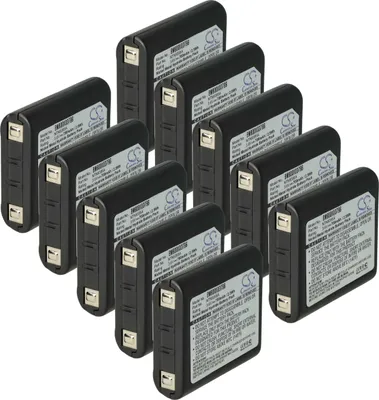 Produktbild von vhbw 10x Akku kompatibel mit Motorola Talkabout MR350R VP, MR355, MR350TPR, MR350RVP, MR356, MR355R Funkgerät, Walkie Talkie (700 mAh, 3,6 V, NiMH)