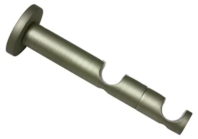 Produktbild von Gardinia Kombiträger mit Metallmontageplatte für Gardinenstangen, 2-läufig, Offe