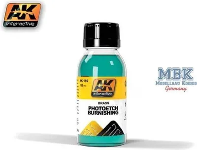 Produktbild von AK Interactive S.L. AK-174 Brass PE Burnishing Fluid - PE/Messingfärbemittel