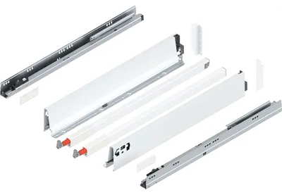 Produktbild von Blum Tandembox antaro C-Reling Schubladenschienen-Set | 1 Paar, 30kg 550mm | Vollauszug Blumotion, seidenweiß