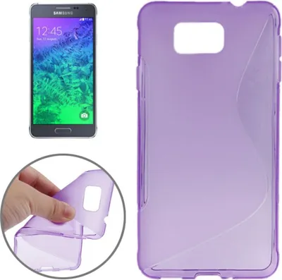 Immagine prodotto di Custodia in TPU protettiva per Samsung Galaxy Alpha G850F, colore viola/lilla