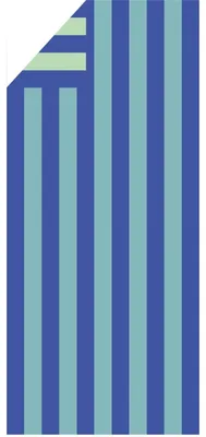 Produktbild von Cawö Strandtuch Tropical Streifen Aqua (80x180 cm)