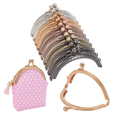 Productafbeelding van TRANKIELO® - 10 Stuks Muntsluitingen – Vintage Metaal – 85 mm Breed – Voor Handtassen en Portemonnees