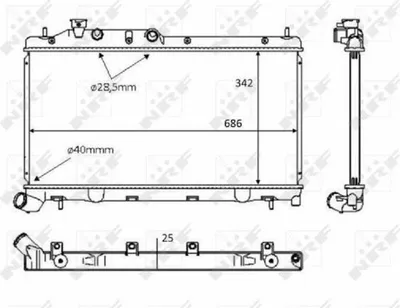 Image de NRF 58385 Radiateur Refroidissement moteur