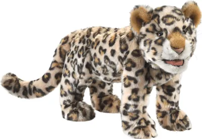 Produktbild von Folkmanis Handpuppe Leopardenbaby 46 cm stehend