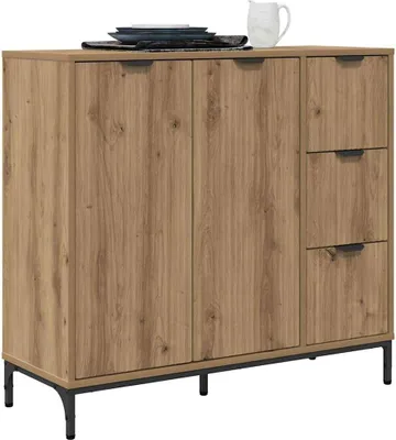 Obrázek produktu pro vidaXL Příborník Artisan dub 89,5 x 33 x 82 cm Materiál na bázi dřeva