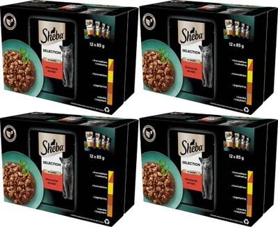 Produktbild von Sheba Selection in Sauce Juicy Flavours 12 x 85 g