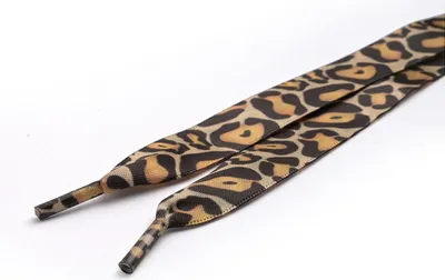 Produktbild von RINGELSPITZ - Schnürsenkel Satin flach - Leopardenmuster - 90 cm