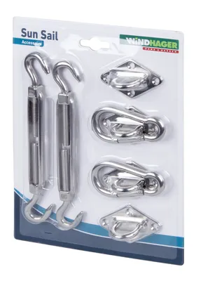 Produktbild von Windhager Befestigungsset f. Sonnensegel 8-teilig
