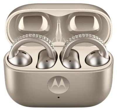 Produktbild von Motorola Moto Buds Loop Bluetooth-Kopfhörer Gold (French Oak)