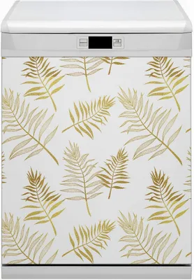 Produktbild von Küche Magnet für Spülmaschine  Abwaschbar 60x80 cm Geschirrspüle  - Blätter Handfläche