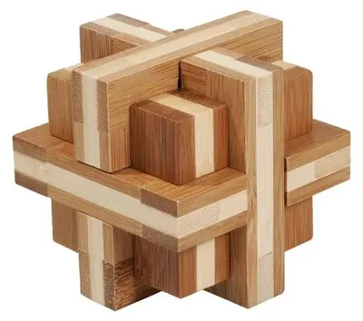 Produktbild von fridolin - IQ-Test, Doppelkreuz, Bambuspuzzle (17457)