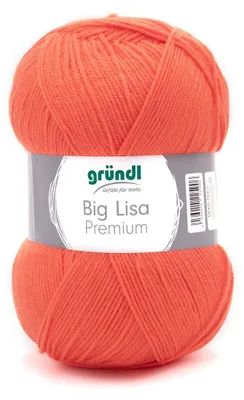 Produktbild von Gründl Wolle Big Lisa Premium uni 250 g orange