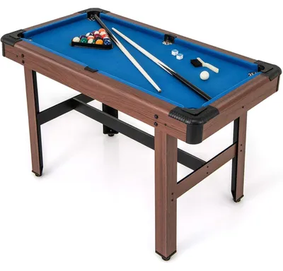 Image de Table de billard en bois - Table de billard - Table de jeu - Table de billard - Ensemble de billard compact