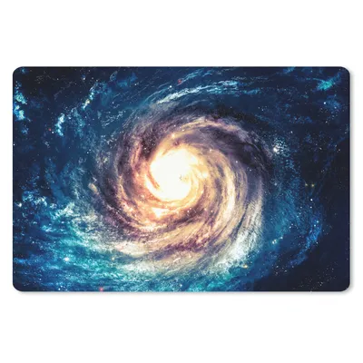 Produktbild von MuchoWow® Schreibtischunterlage Weltraum - Sterne - Blau 60x40 cm - XXL Mauspad - Großes Mauspad
