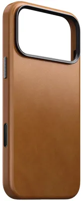 Produktbild von Leder Handyhülle für iPhone 18 Pro Max / 17 Pro Max mit MagSafe, Nomad Traditional Leather Case, Hellbraun
