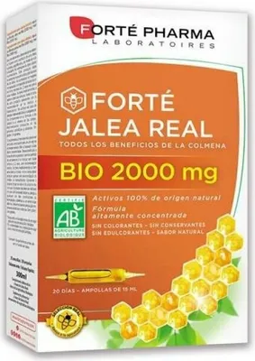 Image de Forté Jalea Real Bio 2000 mg 20 Ampoules x 15 ml