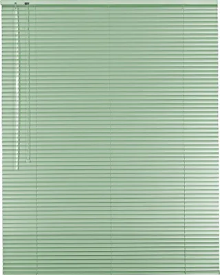 Produktbild von Alu Jalousie Aluminiumjalousie 205 x 100 cm mint Rollo Jalousette Bedienseite links