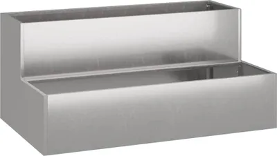 Produktbild von Garten-Pflanzgefäß Silber 100 x 60 x 45 cm Edelstahl