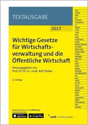 Produktbild von Wichtige Gesetze für Wirtschaftsverwaltung