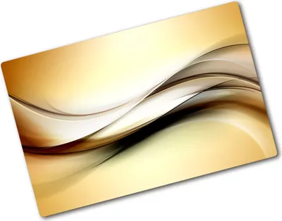 Produktbild von Tulup Glas Herdabdeckplatte - 80x52 cm - Glaskeramikkochfeld-Abdeckung Spritzschutz Glasabdeckplatte - Einteilig - Kunst: Modern & Klassisch - Abstraktes - Gold