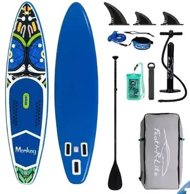 Obrázek produktu pro Paddleboard, nafukovací design, vysoká nosnost, rozměry 350 x 84 x 15 cm