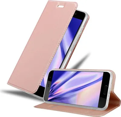 Obrázok produktu pre Cadorabo puzdro na mobilný telefón pre HTC U PLAY ochranné puzdro v ružovej farbe Cover Etui Book Case Booklet