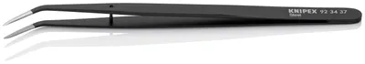 Produktbild von Knipex Praezisionspinzette Fuehr.Stiftschwarz lackiert in 155 mm Länge - 92 34 37