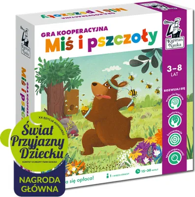 Obrázek produktu pro Miś i pszczoły Gra kooperacyjna Kapitan Nauka