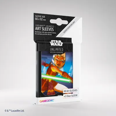 Produktbild von Gamegenic, Star Wars: Unlimited Art Sleeves – Ahsoka Tano, Sleeve Color Code: Gray