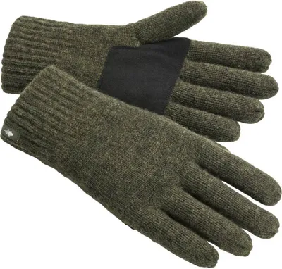 Produktbild von Pinewood 1122 Wool Knitted Handschuh Moosgrün Melange (194) XL-XXL