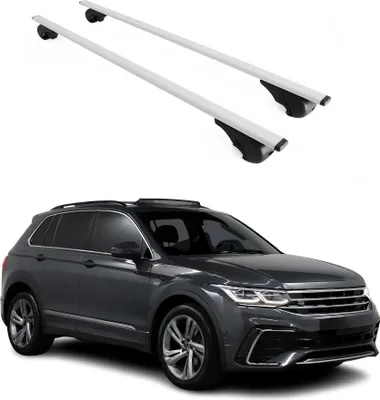 Immagine prodotto di Barre portatutto trasversali per VW Tiguan 2016-2024, colore argento