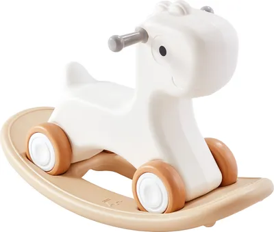 Produktbild von VEVOR 3-in-1 Schaukelpferd für Kleinkinder von 1–3 Jahren, Baby-Schaukelpferd mit abnehmbarem Balance-Board und 4 leichtgängigen Rädern, trägt bis zu 36 kg, HDPE-Material, Rutschauto, 40° schwingend