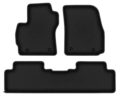 Produktbild von Velours-Fußmatten für Mazda 5 I 2005-2010 (Minivan) – 3-tlg, Schwarz, passgenau – Wielganizator DURBAN